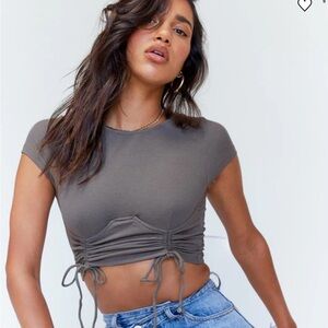 Princess Polly Stormi Top Khaki